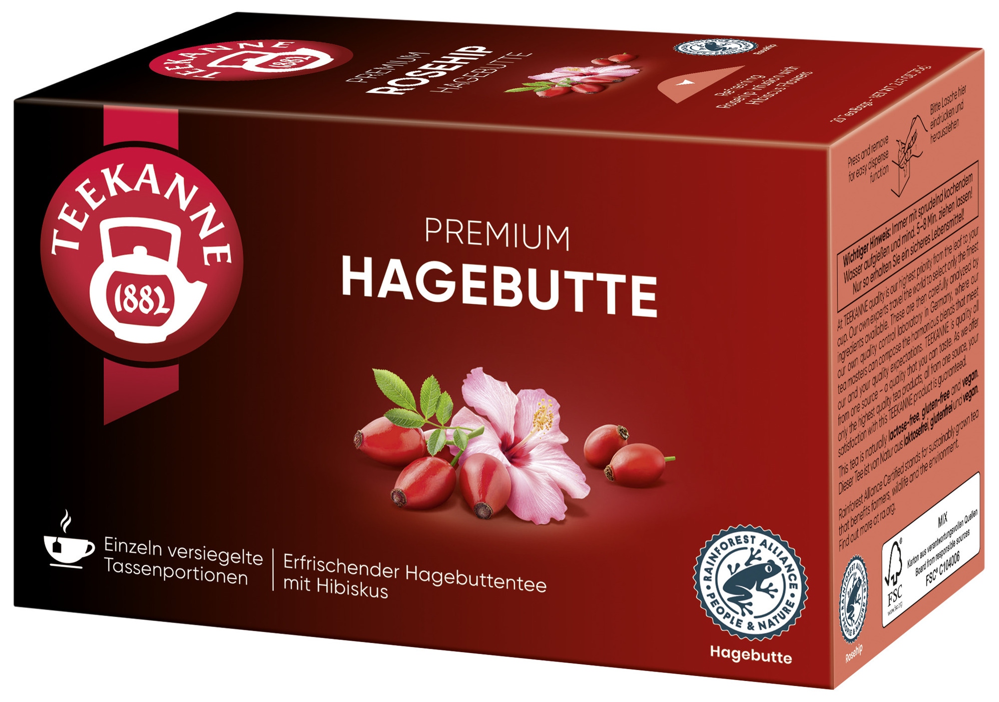 Tee Premium Hagebutte 20er