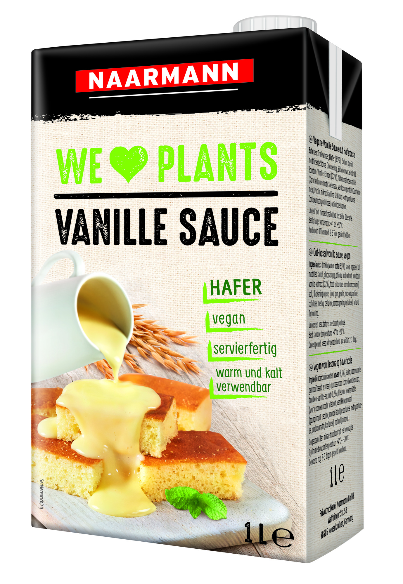 Vanille Sauce vegan 1000ml