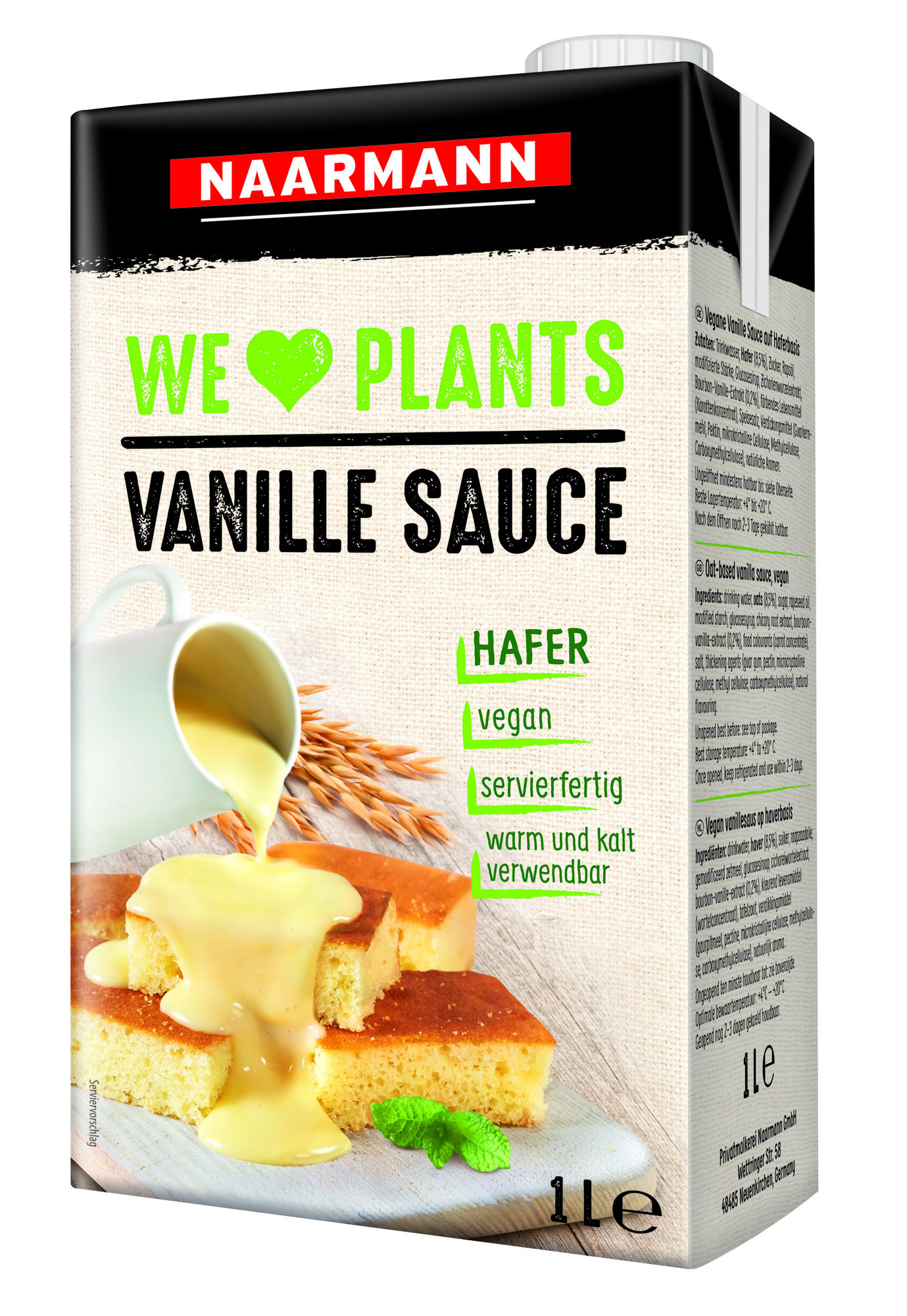 Vanille Sauce vegan 1000ml