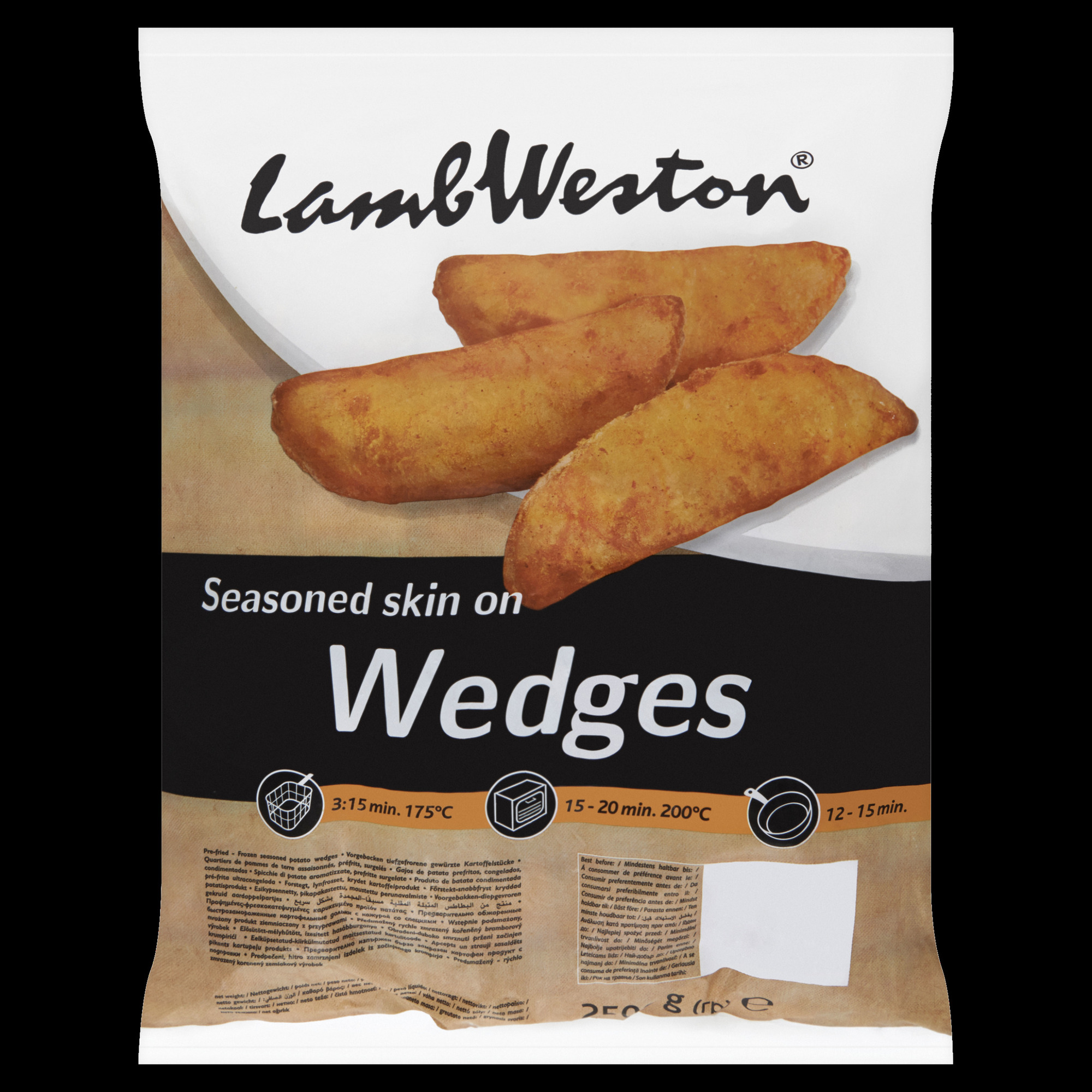 Seasoned Skin on Wedges 2500g