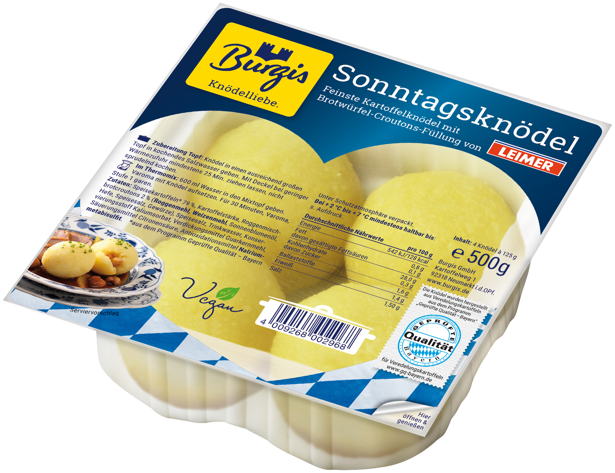 Sonntagsknödel gefüllt mit gerösteter Brotfüllung 500g