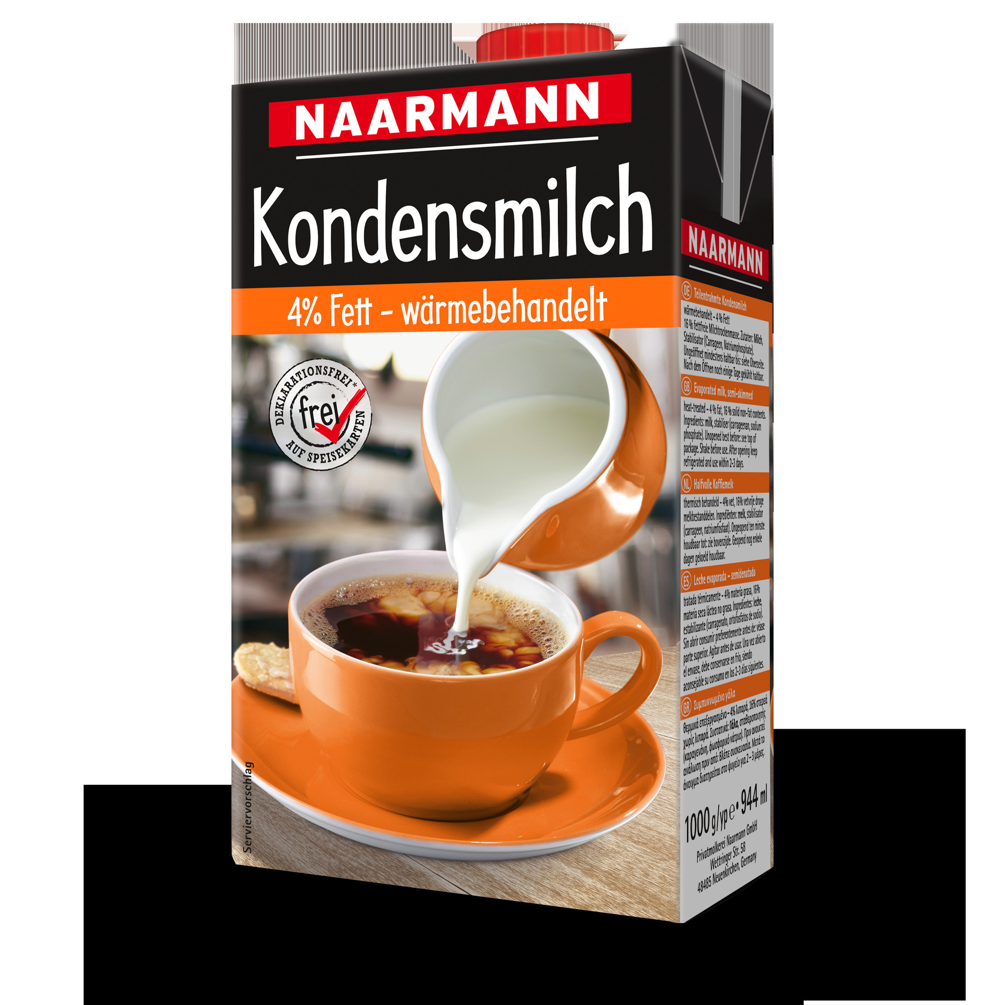 Kondensmilch 4% Fett 1000g