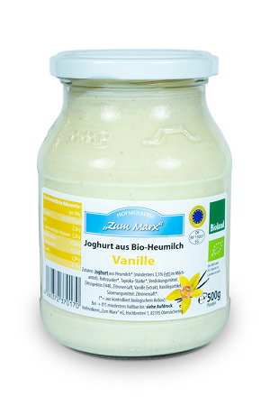 BIO Obersöcheringer Heumilch Vanillejoghurt mind. 3,5% Fett 500g