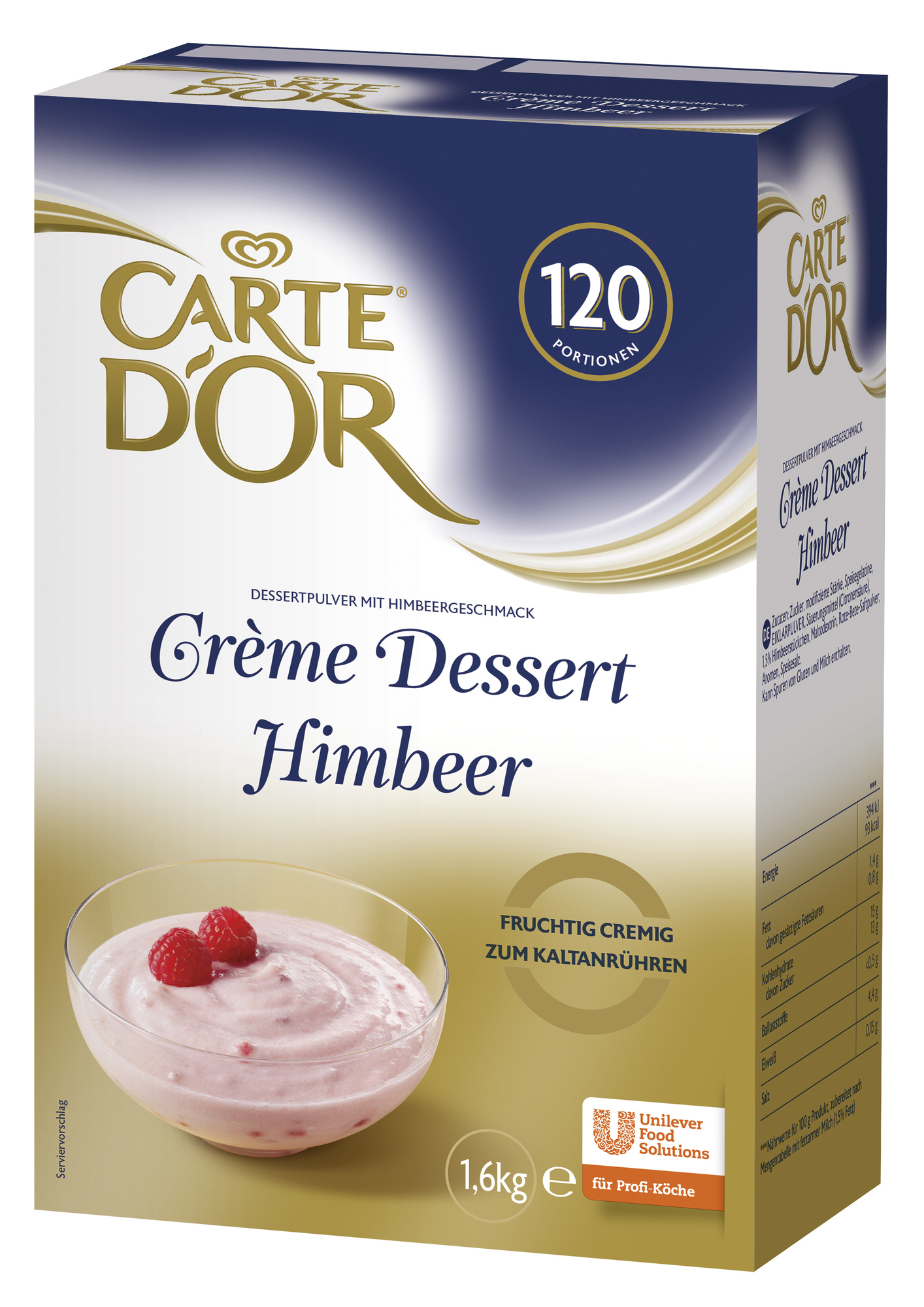 Creme Dessert Himbeer 1600g