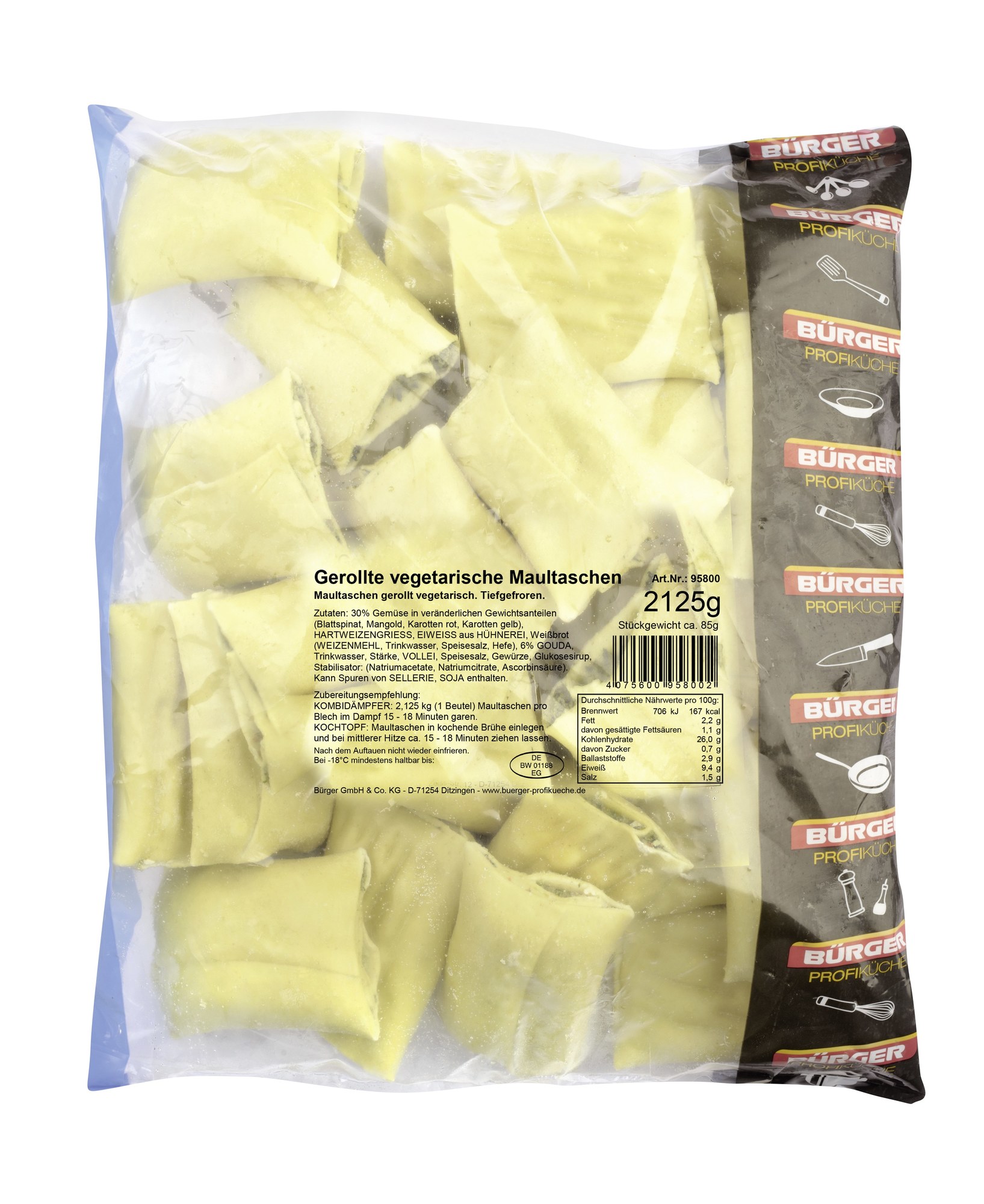 gerollte vegetar. Maultaschen 85g