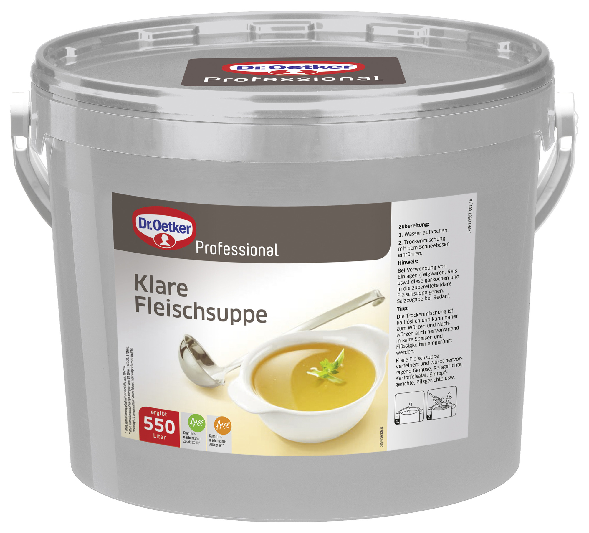 Klare Fleischsuppe ohne Einlage 12kg