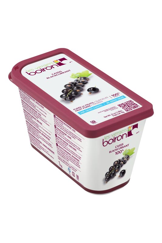 Fruchtpüree 100%: Schw. Johannisbeere 1000g