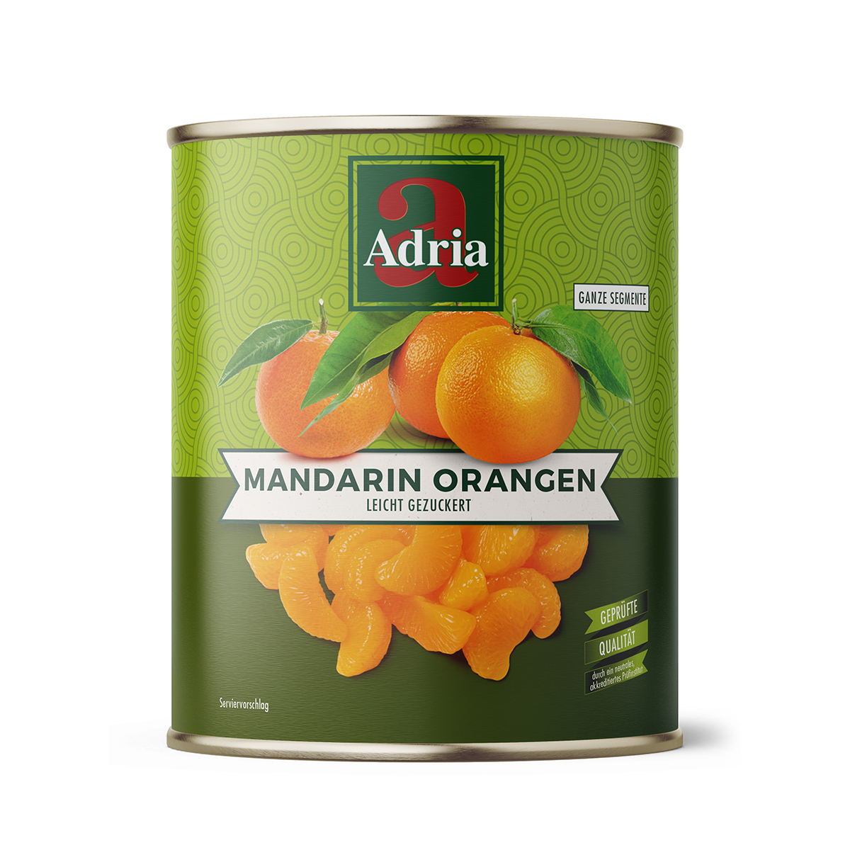 Mandarin-Orangen ganze Segmente leicht gezuckert 850ml