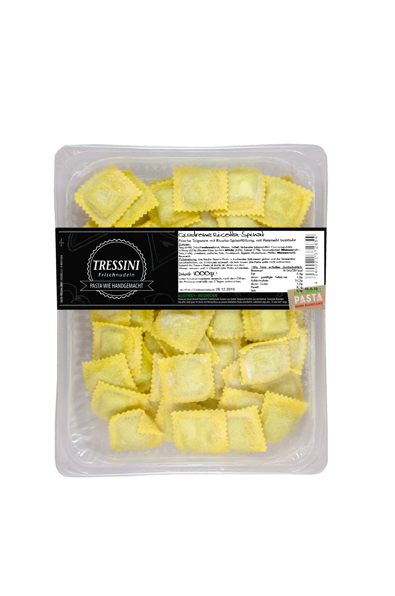 Quadrone Ricotta-Spinat 1000g