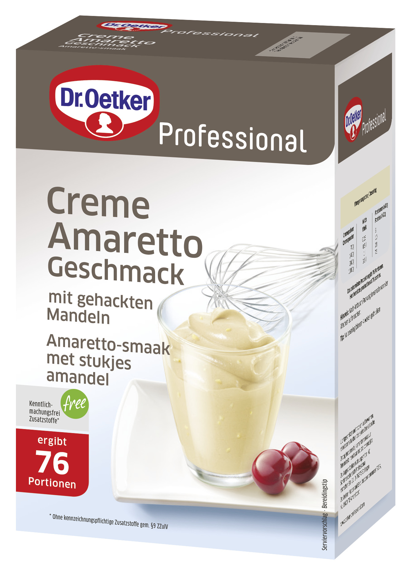 Creme Amaretto Geschmack 1000g