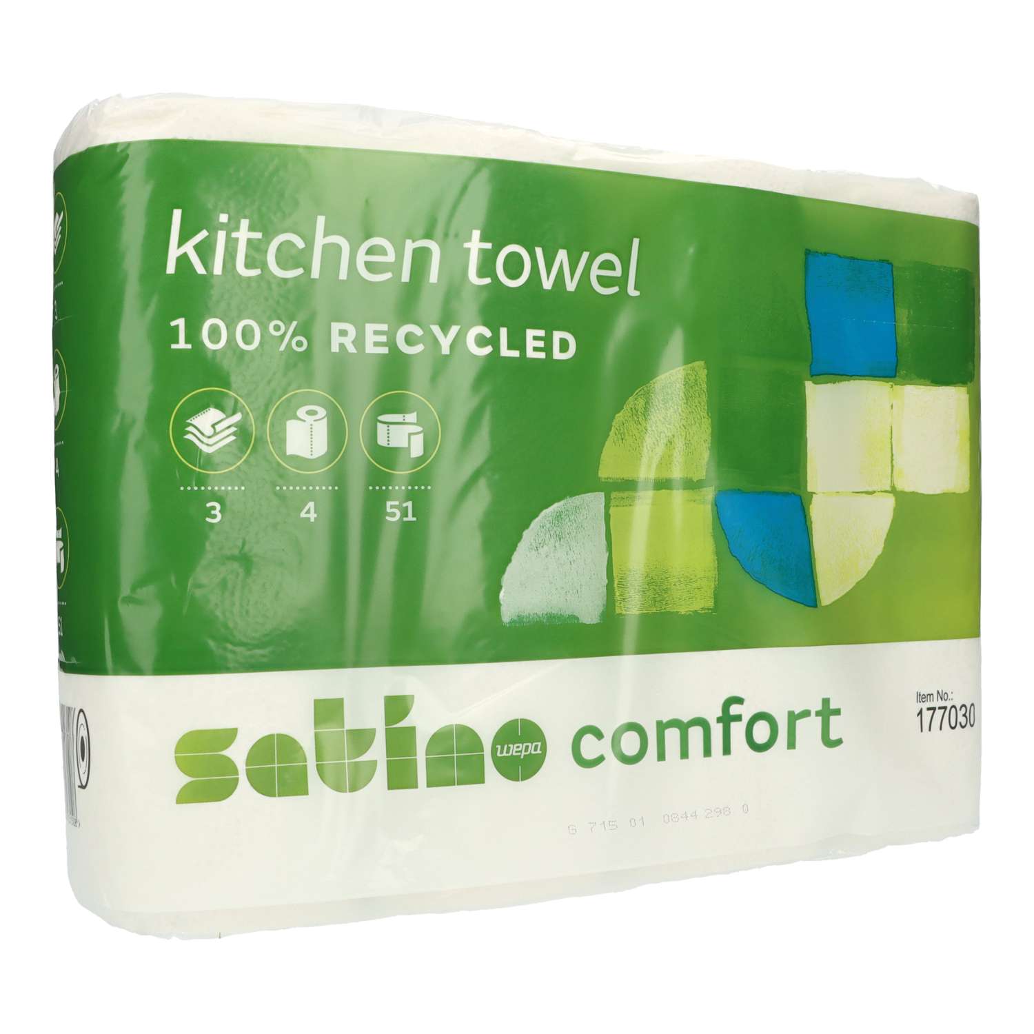 Küchenrolle comfort 3-lagig 26 x 24,7cm 51 Blatt weiß