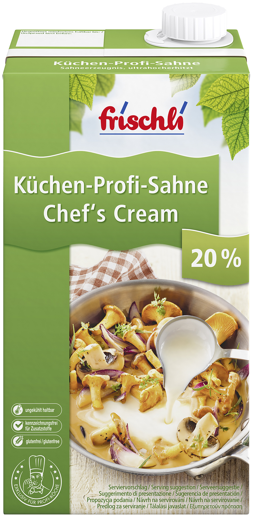 Küchen-Profi-Sahne 20 % Fett 1000g