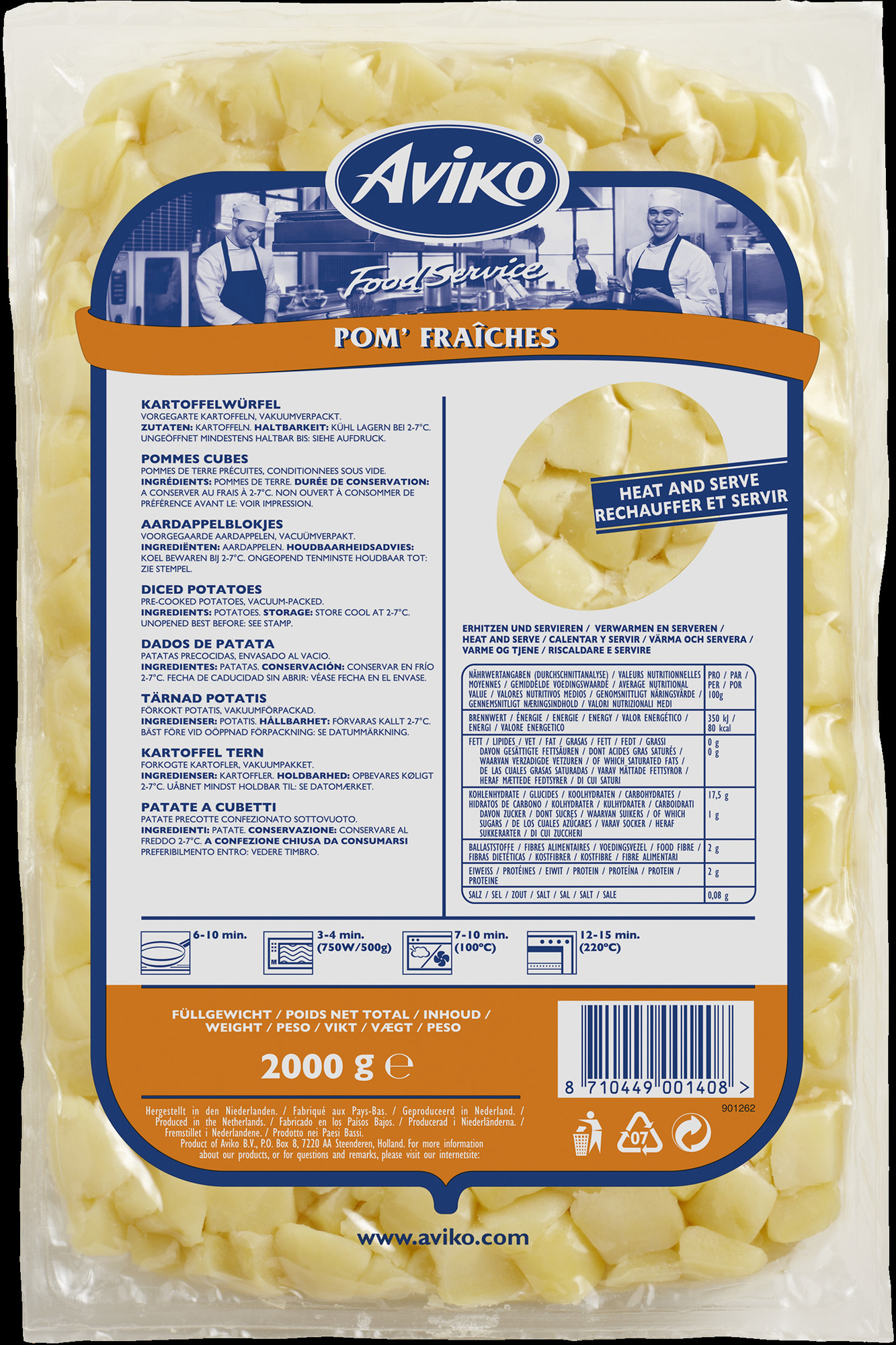 Kartoffelwürfel 2000g