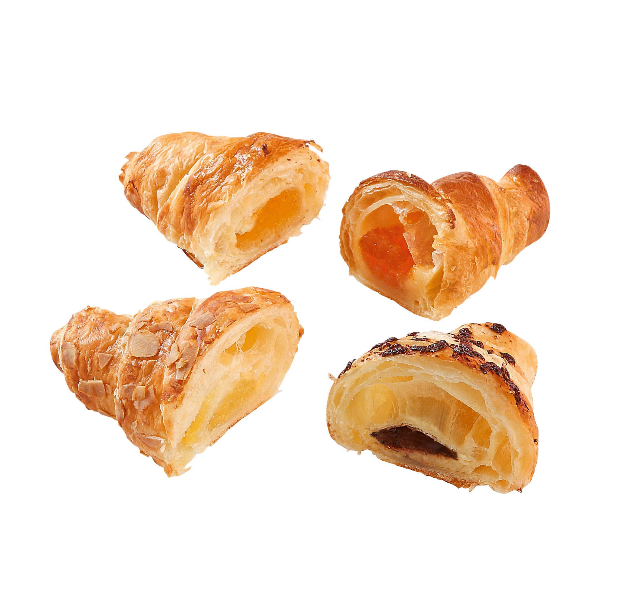 Mini-Buttercroissant-Mischkiste 4-fach sortiert á 40g