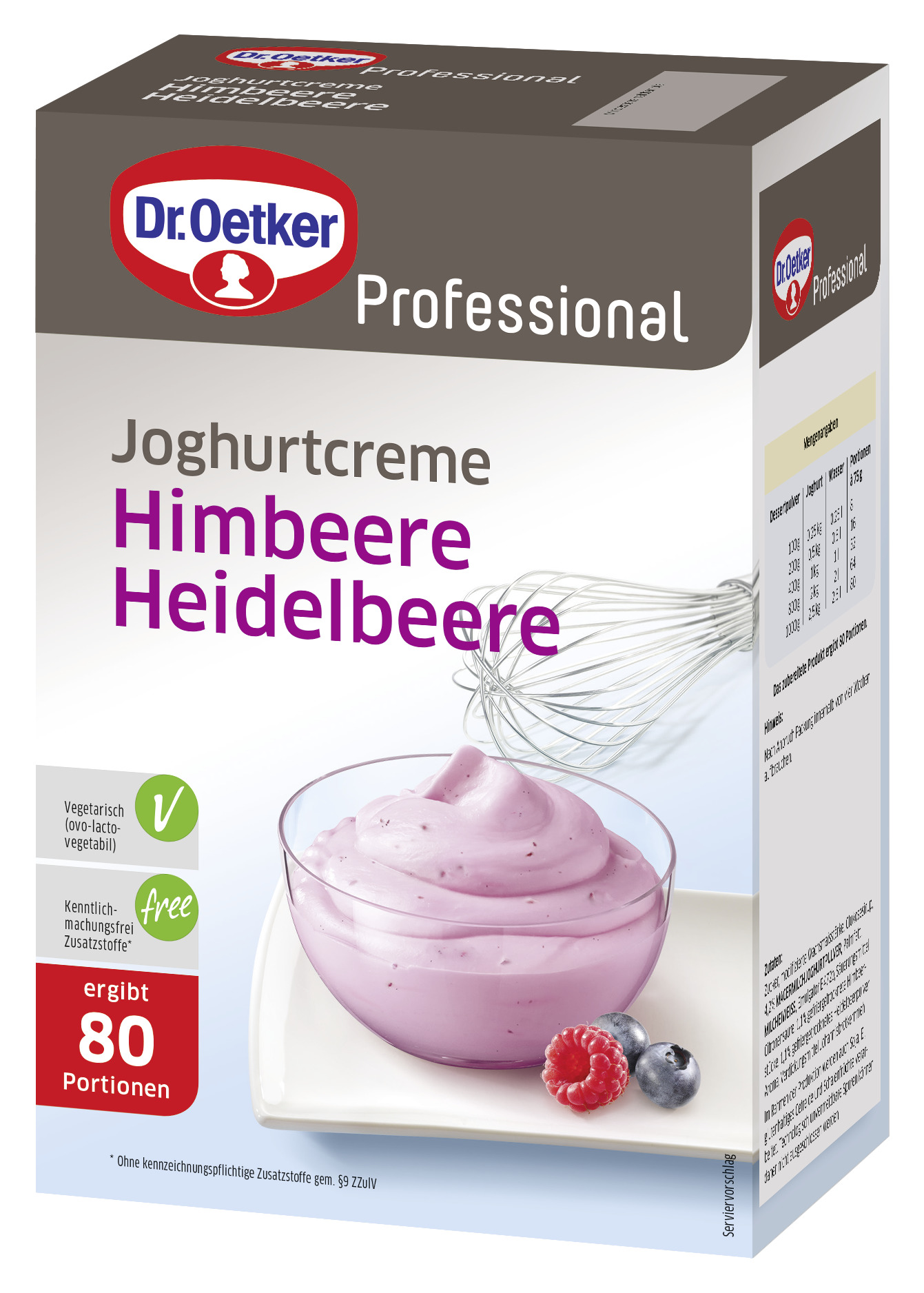 Joghurtcreme Himbeere - Heidelbeere 1000g